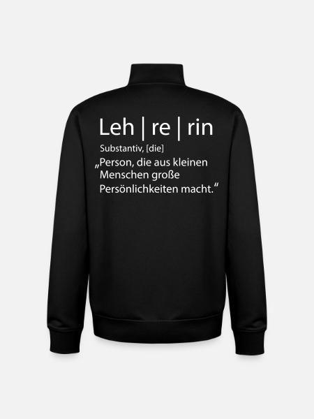 Lehrerin - Unisex Organic Zip Sweatshirt von Stanley/Stella - Schwarz