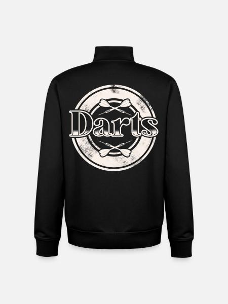 Dart Darten Darts - Unisex Organic Zip Sweatshirt by Stanley/Stella - black