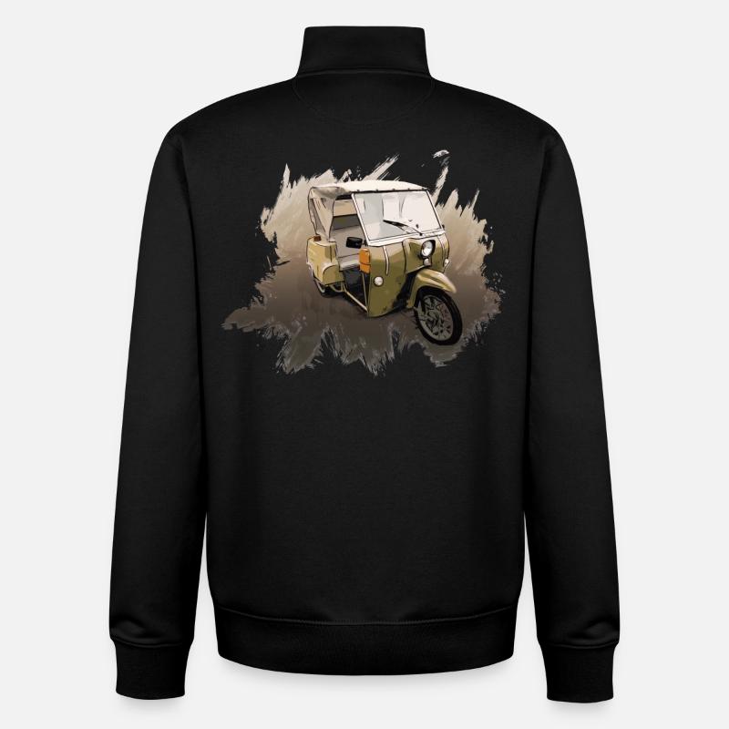 Krause Duo - Sweat zippé unisexe en coton bio Stanley/Stella - noir