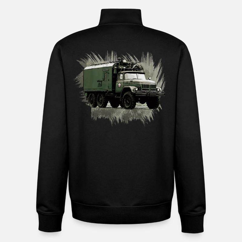 ZIL 131 KO - Unisex Organic Zip Sweatshirt von Stanley/Stella - Schwarz