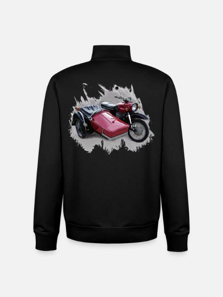 Simson Schwalbe Duo - Unisex Organic Zip Sweatshirt by Stanley/Stella - black