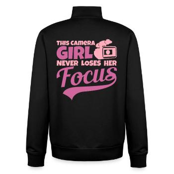 Cinematographer - Unisex Organic Zip Sweatshirt by Stanley/Stella - black - Back - AI Model Male 185 light (185cm)