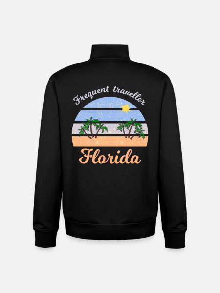 Urlaub in Florida - Unisex Organic Zip Sweatshirt von Stanley/Stella - Schwarz