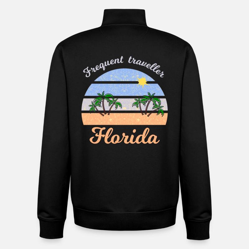 Urlaub in Florida - Unisex Organic Zip Sweatshirt von Stanley/Stella - Schwarz
