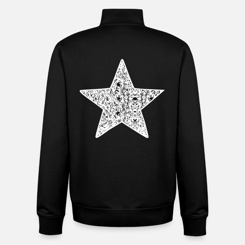 Der Stern der Nacht - Unisex Organic Zip Sweatshirt von Stanley/Stella - Schwarz