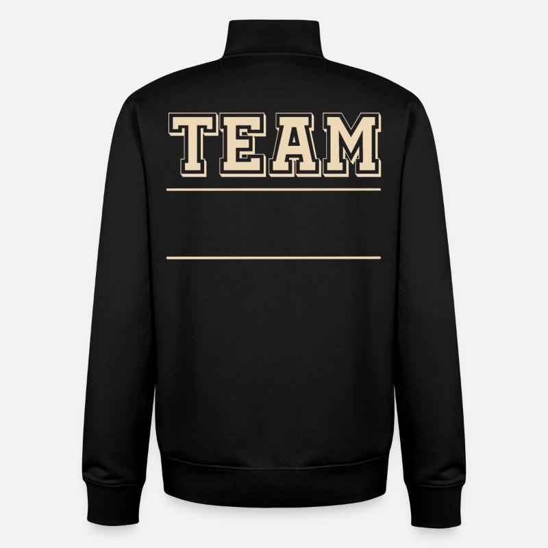 Team - Unisex Organic Zip Sweatshirt by Stanley/Stella - black