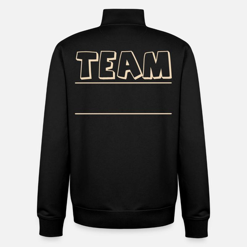 Team - Unisex Organic Zip Sweatshirt von Stanley/Stella - Schwarz
