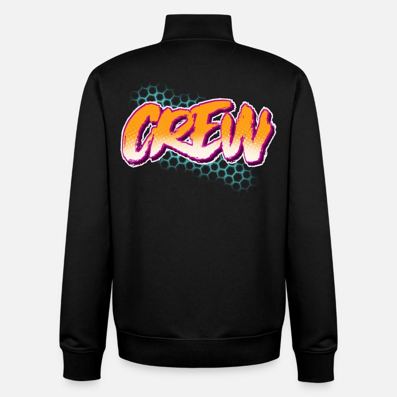 Équipage - Sweat zippé unisexe en coton bio Stanley/Stella - noir