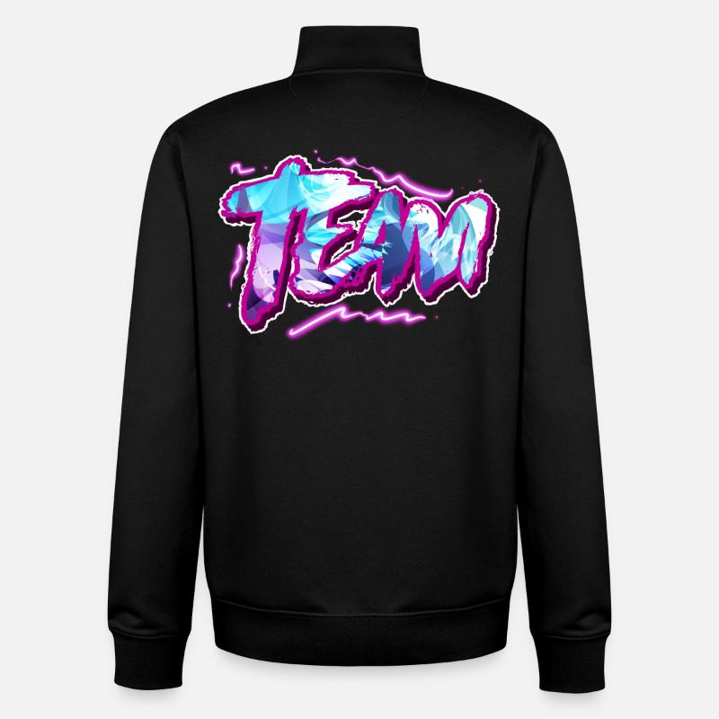 Team - Unisex Organic Zip Sweatshirt von Stanley/Stella - Schwarz