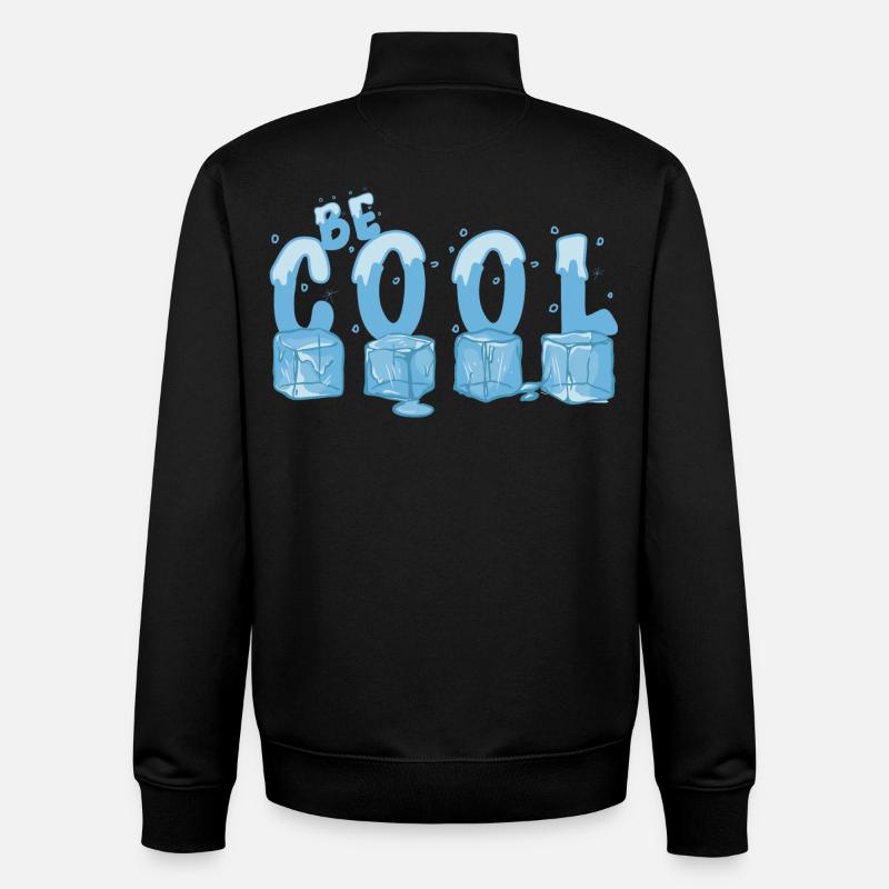 Be Cool - Unisex Organic Zip Sweatshirt by Stanley/Stella - black