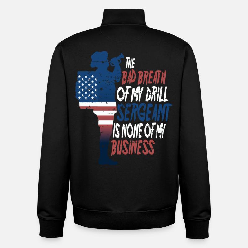 Drill Sergeant - Unisex Organic Zip Sweatshirt von Stanley/Stella - Schwarz