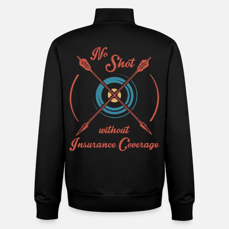 Archer - Sweat zippé unisexe en coton bio Stanley/Stella - noir