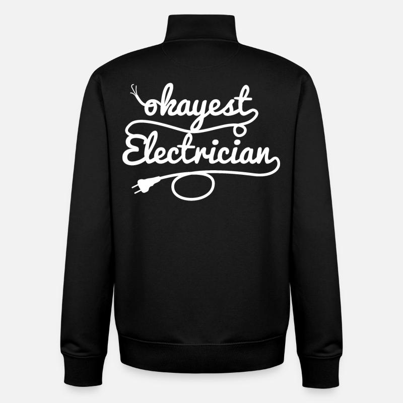 Mittelmäßiger Elektriker - Unisex Organic Zip Sweatshirt von Stanley/Stella - Schwarz