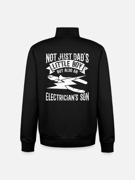 Electrical engineer son - Unisex Organic Zip Sweatshirt by Stanley/Stella - black