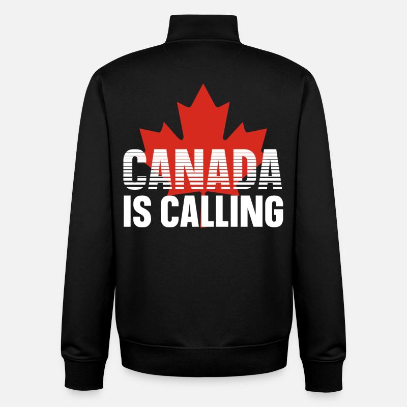 Canada - Sweat zippé unisexe en coton bio Stanley/Stella - noir