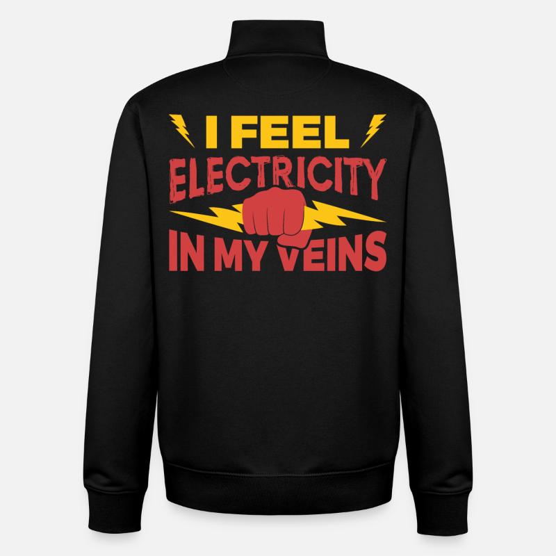 Electrical engineering - Unisex Organic Zip Sweatshirt by Stanley/Stella - black