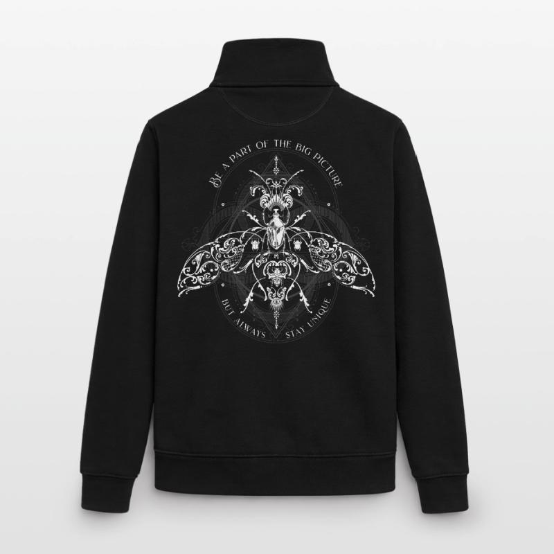 Insekten Muster Psychedelisch Bug Pattern Unisex Organic Zip Sweatshirt von Stanley/Stella