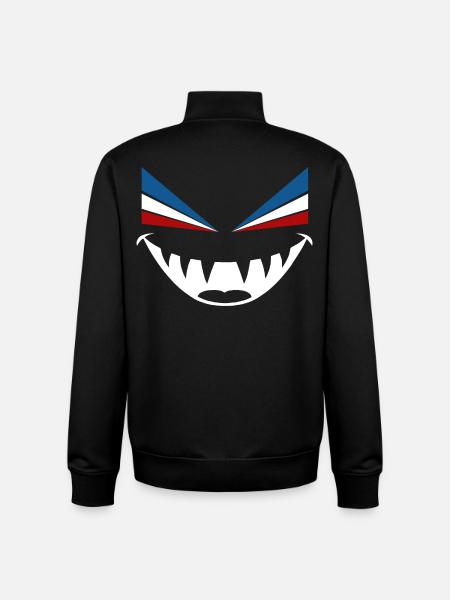 Evil eye Rostock - Unisex Organic Zip Sweatshirt by Stanley/Stella - black