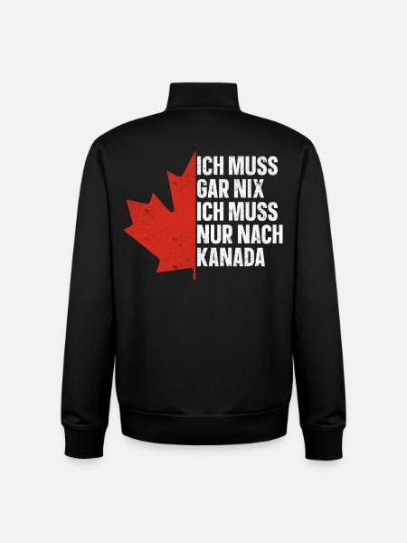 Kanada - Unisex Organic Zip Sweatshirt von Stanley/Stella - Schwarz
