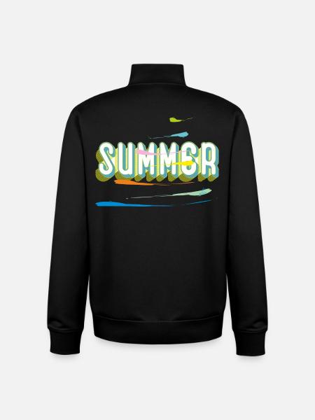 Été - Sweat zippé unisexe en coton bio Stanley/Stella - noir