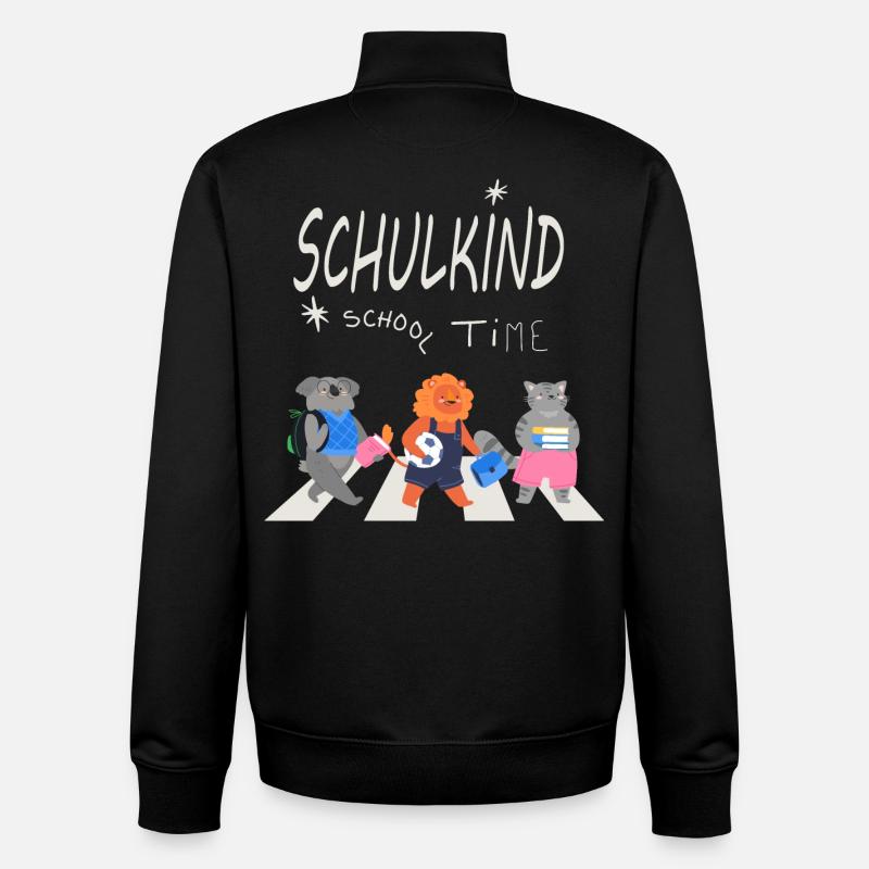 Back to school - Unisex Organic Zip Sweatshirt by Stanley/Stella - black