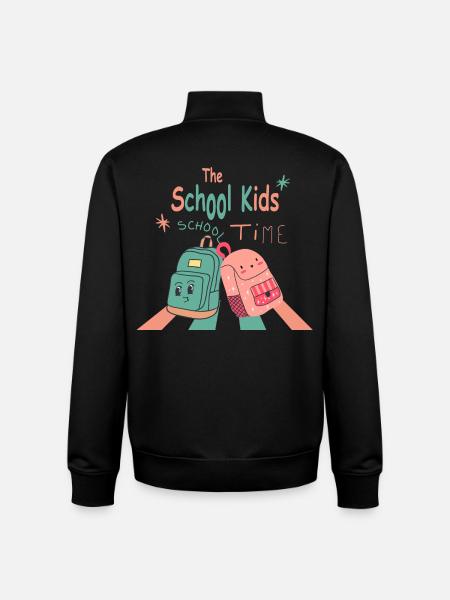 Back to school - Unisex Organic Zip Sweatshirt by Stanley/Stella - black