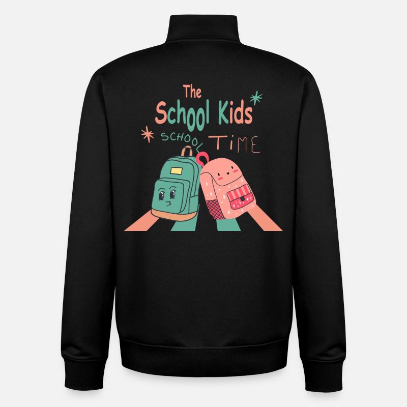 Schulanfang - Unisex Organic Zip Sweatshirt von Stanley/Stella - Schwarz