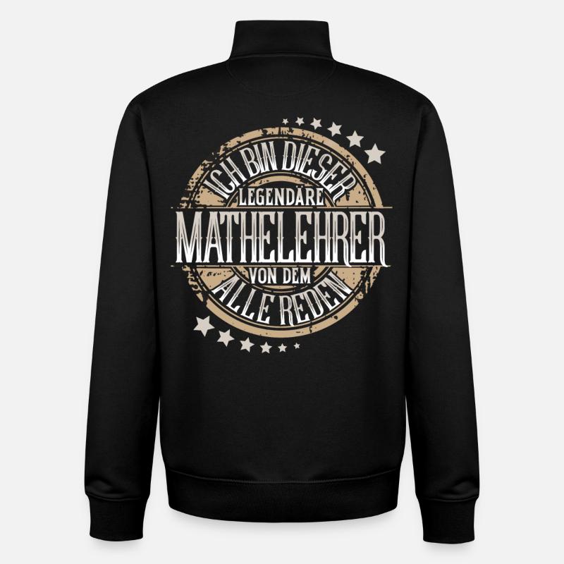 Mathelehrer - Unisex Organic Zip Sweatshirt von Stanley/Stella - Schwarz