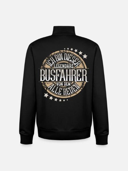 Busfahrer - Unisex Organic Zip Sweatshirt von Stanley/Stella - Schwarz