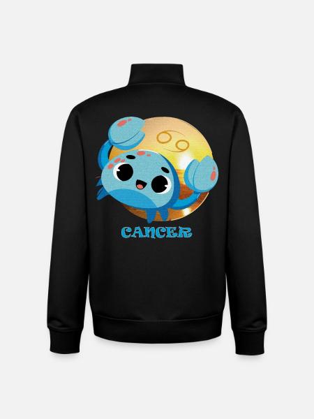 Sternzeichenkrebs - Unisex Organic Zip Sweatshirt von Stanley/Stella - Schwarz