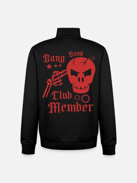 Bang Bang Club Member - Unisex Organic Zip Sweatshirt by Stanley/Stella - black