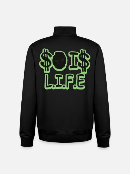 That's life - Unisex Organic Zip Sweatshirt by Stanley/Stella - black