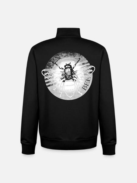 Queen bee - Unisex Organic Zip Sweatshirt by Stanley/Stella - black