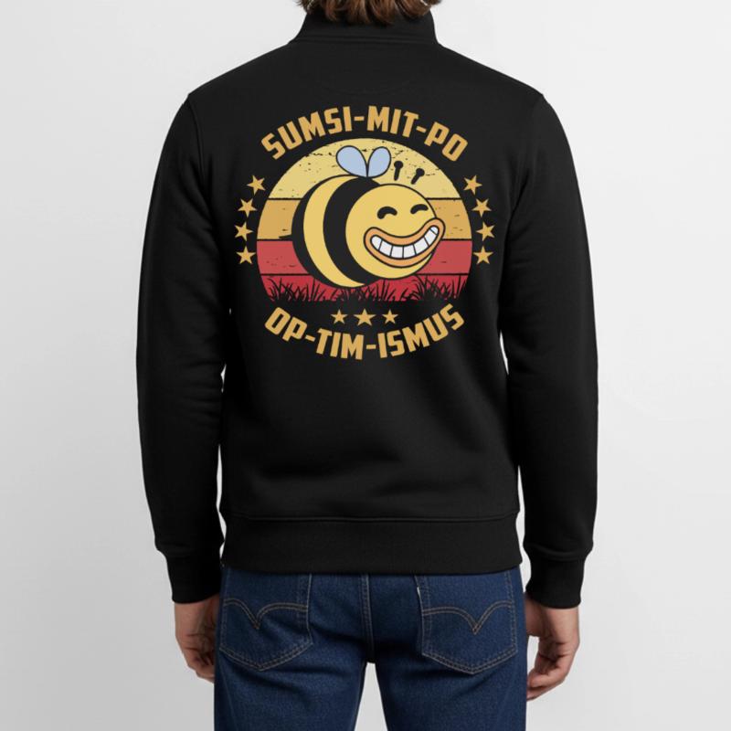 Optimismus oder Sumsi mit Po Unisex Organic Zip Sweatshirt von Stanley/Stella