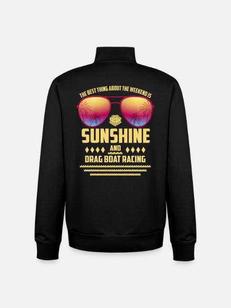 Sunshine and boating - Unisex Organic Zip Sweatshirt by Stanley/Stella - black