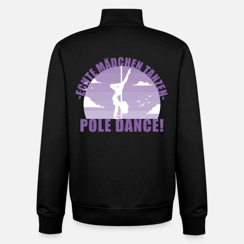 Echte Mädchentanzen Pole Dance! Geschenk - Unisex Organic Zip Sweatshirt von Stanley/Stella - Schwarz