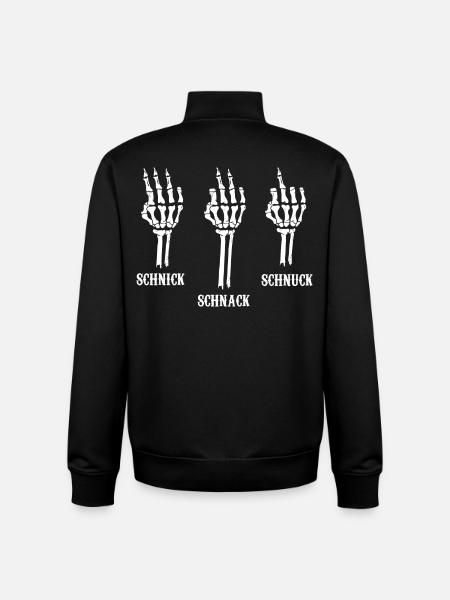 Schnick, Schnack, Schnuck - Unisex Organic Zip Sweatshirt von Stanley/Stella - Schwarz