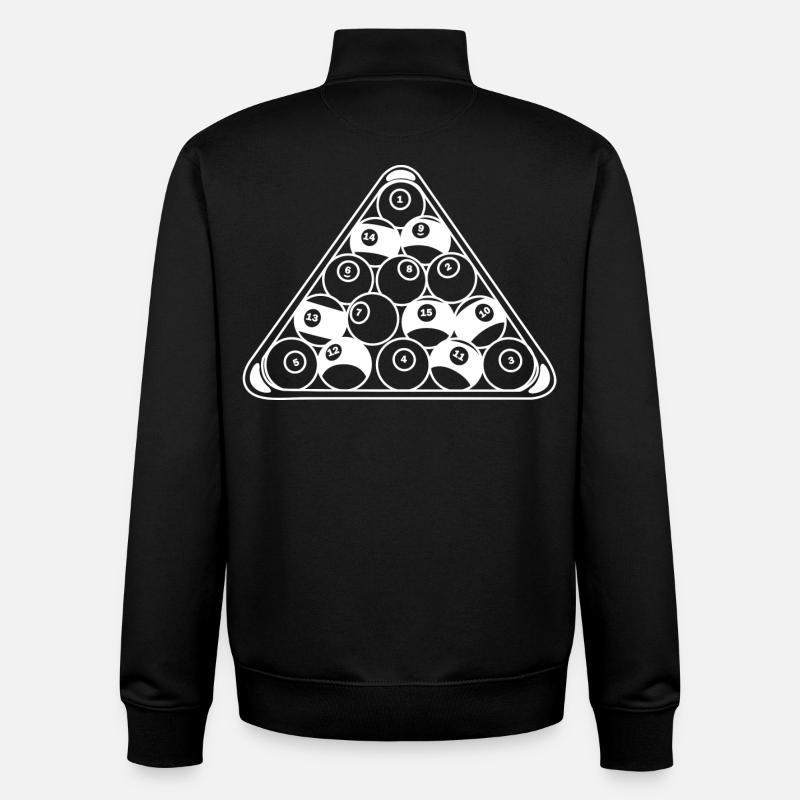 Billard Rack - Unisex Organic Zip Sweatshirt von Stanley/Stella - Schwarz