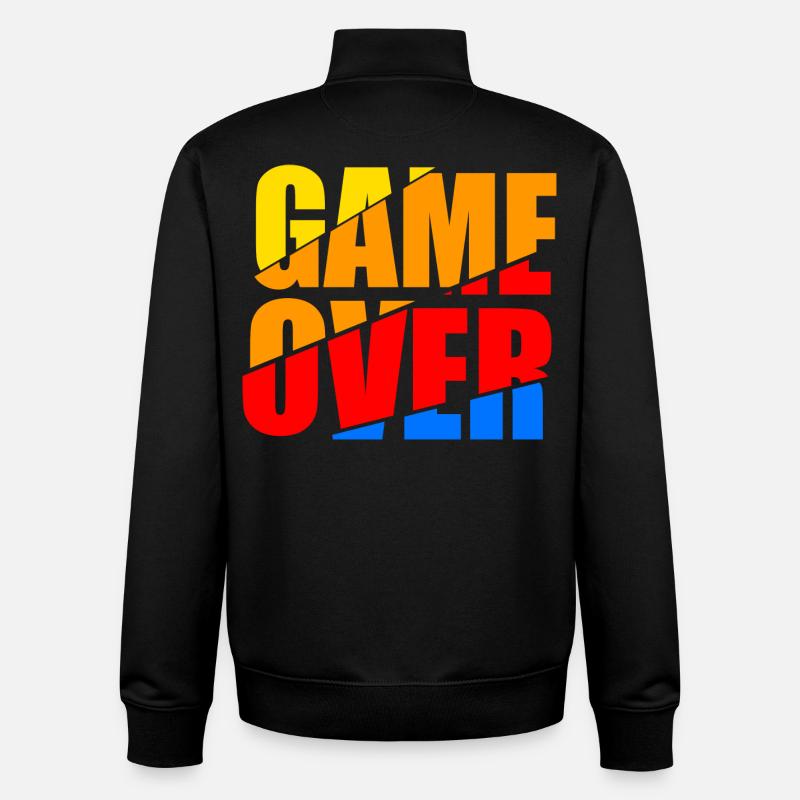 Fin du jeu - Sweat zippé unisexe en coton bio Stanley/Stella - noir