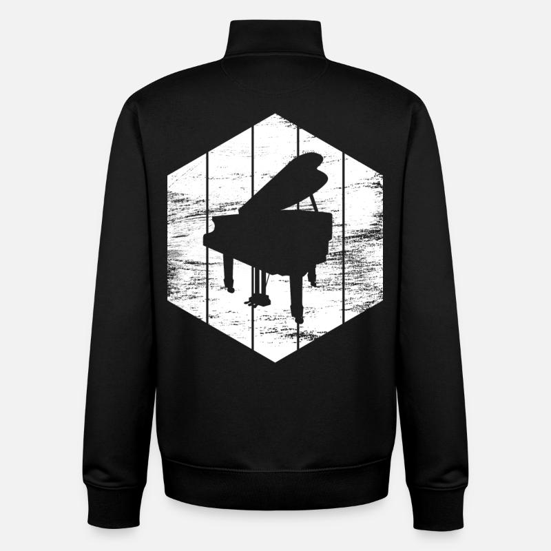Flügel - Unisex Organic Zip Sweatshirt von Stanley/Stella - Schwarz
