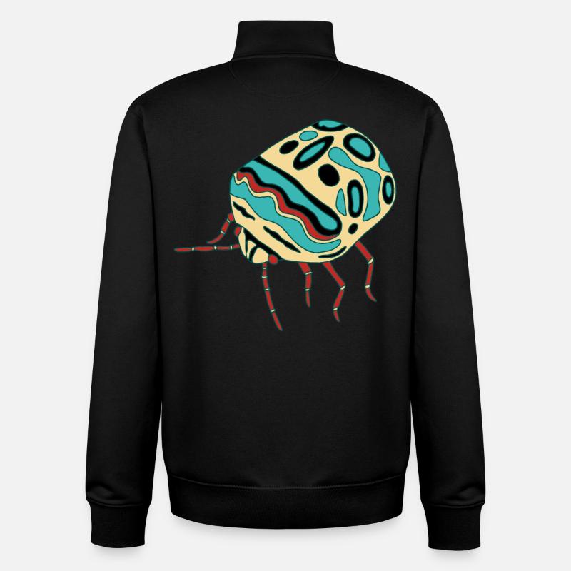 Insecte multicolore - Sweat zippé unisexe en coton bio Stanley/Stella - noir
