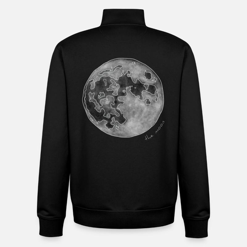 LUNE - Sweat zippé unisexe en coton bio Stanley/Stella - noir