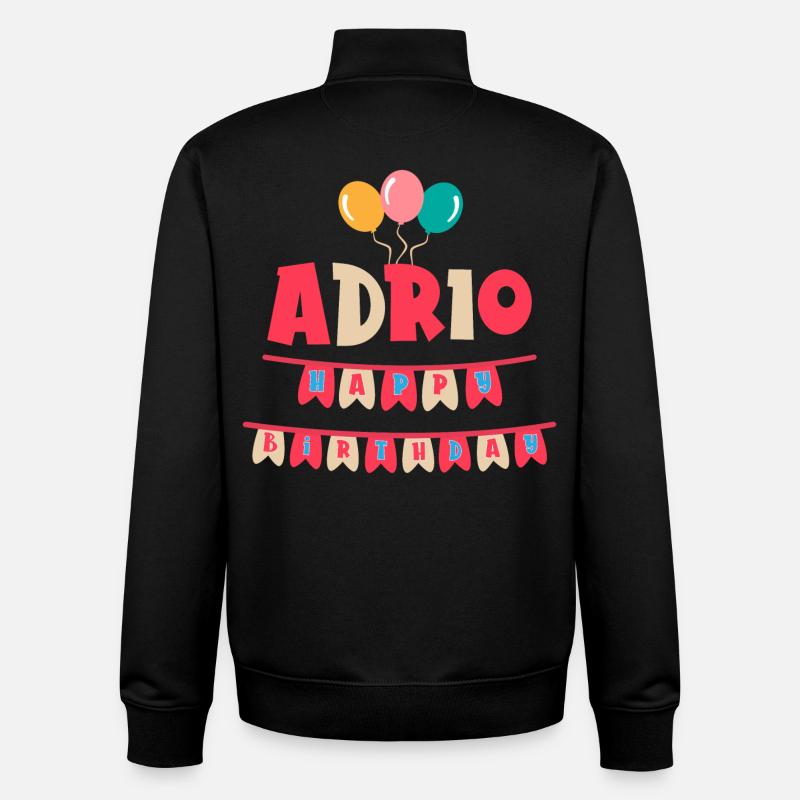Adrio t-shirt joyeux anniversaire t-shirt - Sweat zippé unisexe en coton bio Stanley/Stella - noir