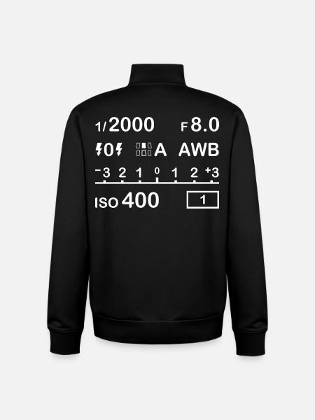 Digital Camera Settings - Unisex Organic Zip Sweatshirt by Stanley/Stella - black
