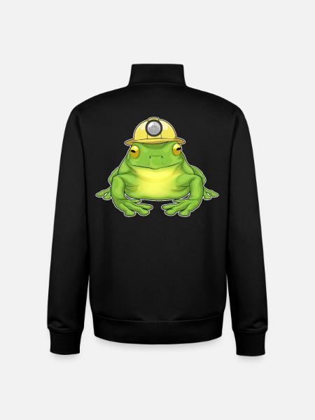 Frog Mining Miners - Unisex Organic Zip Sweatshirt by Stanley/Stella - black