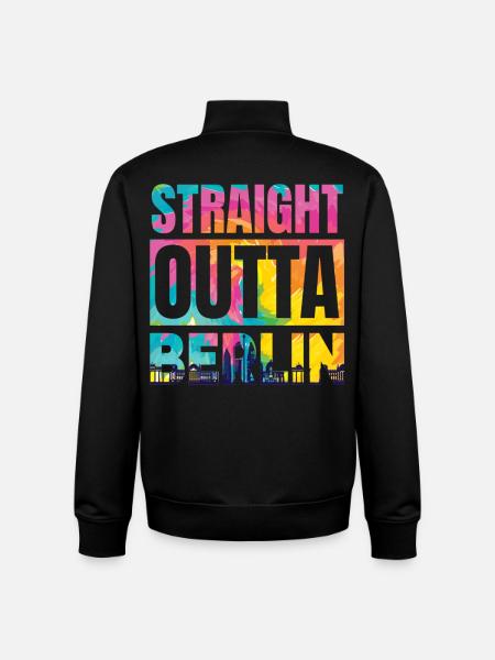 Directly from Berlin - Unisex Organic Zip Sweatshirt by Stanley/Stella - black