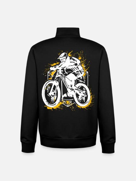 VTT VTT - VTT - VTT - Sweat zippé unisexe en coton bio Stanley/Stella - noir