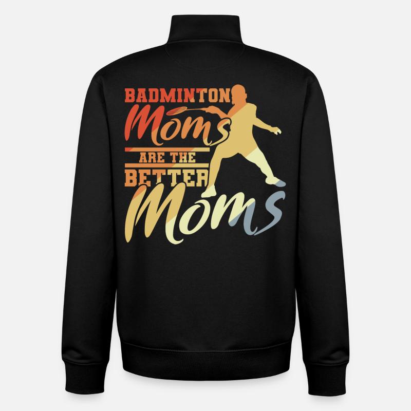 Badminton Mutter - Unisex Organic Zip Sweatshirt von Stanley/Stella - Schwarz