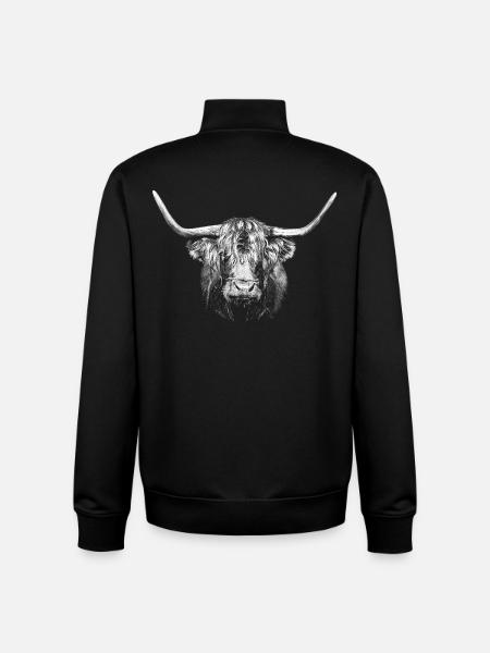 Bull - Unisex Organic Zip Sweatshirt by Stanley/Stella - black