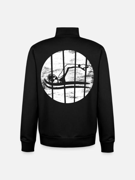 Float Drawing - Unisex Organic Zip Sweatshirt by Stanley/Stella - black